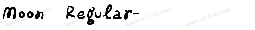 Moon 20 Regular字体转换